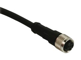 TELEMECANIQUE SENSORS XZCP1164L10 Sensor Cable, M12 Receptacle, Free End, 5 Positions, 10 m, 33 ft, XZ Series