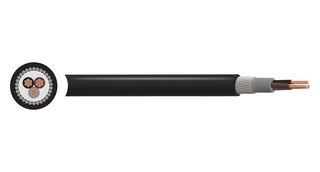 MULTICOMP PRO PP-6942X1.5MM XLPE/SWA/PVC Multicore Cable, BS5467, Steel Wire Armour, Screened, 2 Core, 1.5 mm², 164 ft, 50 m