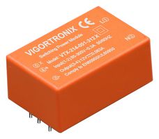 VIGORTRONIX VTX-214-001-306X AC/DC PCB Mount Power Supply (PSU), ITE, 1 Output, 1 W, 6 VDC, 166 mA