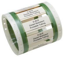 TE CONNECTIVITY - RAYCHEM D-SCE-1K-2.4-50-9 Wire Marker, Diesel Fluid Resistant, Heat Shrinkable Sleeve, PO (Polyolefin), White, 2.39mm x 50mm