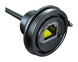 SAMTEC SCRES-G-00.50-D-C5E Ethernet Cable, Cat5e, RJ45 Plug to RJ45 Jack, 500 mm, 19.68 "