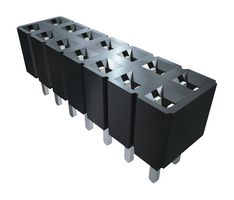 SAMTEC SLW-104-01-T-S PCB Receptacle, Square Post, Board-to-Board, 2.54 mm, 1 Rows, 4 Contacts, Through Hole Mount, SLW