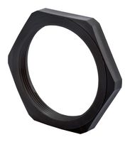HUMMEL 1.261.2501.50 Locknut, M25 x 1.5, Nylon (Polyamide), Black, 6.5 mm, EcoTec GM-FS Series