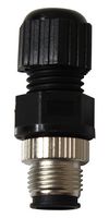 TE CONNECTIVITY 1838275-4 Sensor Connector, M12, 8Pos, Plug, M12, Male, 8 Positions, Solder Pin, Straight Cable Mount