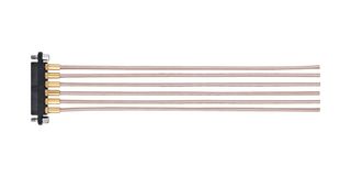 HARWIN M80-FC305F1-02-0150F1 Cable Assembly, Wire to Board Receptacle to Wire to Board Receptacle, 2 Ways, 4 mm, 1 Row, 150 mm