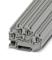 PHOENIX CONTACT 3031157 DIN Rail Mount Terminal Block, 4 Ways, 28 AWG, 16 AWG, 1.5 mm², Clamp, 17.5 A