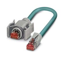 PHOENIX CONTACT 1407932 Ethernet Cable, 8P, Cat5, RJ45 Plug to RJ45 Plug, Blue, 5 m, 16.4 ft