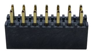 MULTICOMP PRO MP001727 Pin Header, Board-to-Board, 2.54 mm, 2 Rows, 14 Contacts, Through Hole, MP B2B 2.54MM