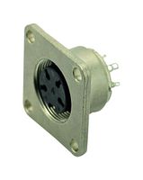 AMPHENOL SINE/TUCHEL C09131T0061002U Circular Connector, Standard Circular Connector, signal mate C091 M16-D Series, Flange Mount Plug