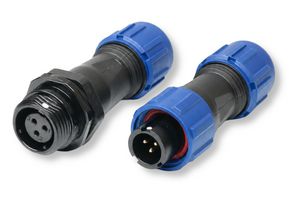 MULTICOMP PRO MP002530 Circular Connector Set, MP-T13, 3 Way, Male Plug/Female Receptacle, Threaded, Solder, IP68, 13A