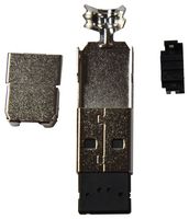 TE CONNECTIVITY 1734372-1 USB Connector, USB Type A, USB 2.0, Plug, 4 Ways, Cable Mount, Vertical