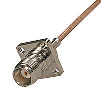 HUBER+SUHNER 25_TNC-50-2-19/133_NE RF / Coaxial Connector, TNC Coaxial, Straight Flanged Jack, Crimp, 50 ohm