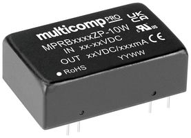MULTICOMP PRO MPRB4812ZP-10W Isolated Through Hole DC/DC Converter, ITE, DIP, 4:1, 10 W, 1 Output, 12 V