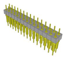 SAMTEC BBD-115-G-B Stacking Board Connector, BBD, 30 Contacts, 2.54 mm, Through Hole, 2 Rows
