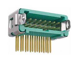 HARWIN G125-MH11605L3P Pin Header, Black / Green, Wire-to-Board, 1.25 mm, 2 Rows, 16 Contacts, Through Hole Right Angle