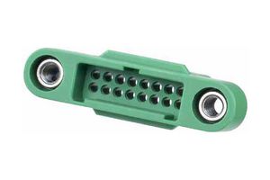 HARWIN G125-3241696M1 Connector Housing, Black / Green, Gecko SL G125, Plug, 16 Ways, 1.25 mm, G125 Series Contacts