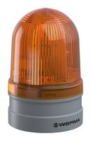 WERMA 26132060 Beacon, EVS/Flash/TwinFlash, Yellow, Push-In, 85 mm x 130 mm