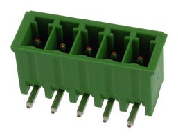 TE CONNECTIVITY - BUCHANAN 284512-5 Terminal Block, Header, 3.5 mm, 5 Ways, 11 A, 300 V, Through Hole Right Angle