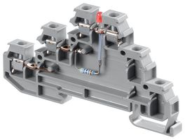 TE CONNECTIVITY - ENTRELEC 1SNA115537R0500 DIN Rail Mount Terminal Block, 6 Ways, 12 AWG, 4 mm², Screw, 22 A