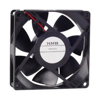 NMB TECHNOLOGIES 09225VA-12Q-AA-00 DC Axial Fan, 12 V, Square, 92 mm, 25 mm, Ball Bearing, 96.4 CFM