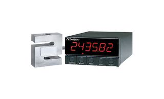 OMEGA DP41-S-230-S2 Panel Meter, Strain Gauge, 6-Digit, 13.7 mm, 230 VAC, Isolated RS232, DP41 Series