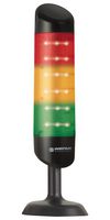 WERMA 69521055 Signal Indicator Tower, Continuous, 85 dBA, Green/Red/Yellow, 24 V, 77 mm, Screw, CleanSIGN Series