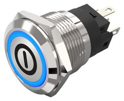 EAO 82-5151.2123.B001 Vandal Resistant Switch, 82 Series, 19 mm, SPDT, Maintained, Round