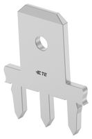 TE CONNECTIVITY 2376579-2 PCB Terminal, 6.35mm x 0.8mm, 0.25" x 0.032", Nickel, 1.5 mm, Tin, FASTON 250 Series
