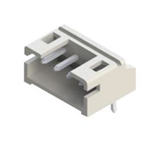 EDAC 140-504-415-000 Pin Header, Wire-to-Board, 2 mm, 1 Rows, 4 Contacts, Through Hole Right Angle, 140 Series