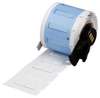BRADY PSPT-125-1-WT Wire Marker, PermaSleeve®, Pk100, Heat Shrinkable Sleeve, PO (Polyolefin), White, 5.96mm x 25.78mm