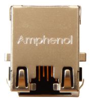AMPHENOL COMMUNICATIONS SOLUTIONS RJE72-188-1401 Modular Connector, RJ45 Jack, 1 x 1 (Port), 8P8C, Cat5e, Through Hole Mount