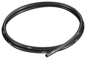 FESTO 159665 Pneumatic Tubing, 6 mm OD, 4 mm ID, Thermoplastic Polyurethane, Black
