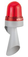 WERMA 43510070 Beacon, Red, EVS/Flash/Steady, Continuous, 108 dB, 48 VAC/DC, 134 mm, IP65
