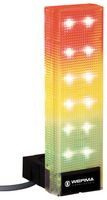WERMA 69032055 Signal Tower, LED, Green/Red, Continuous, 24 VDC, IP65, 2-Sided, Screw Terminals, VarioSIGN Series