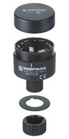 WERMA 84501000 Terminal Element Cage Clamp, Signal Indicator, Single Hole/Tube Mount, 12 to 230 VAC/DC, PA-GF, IP54