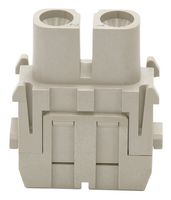 MULTICOMP PRO MP009490 Heavy Duty Connector, MP-HM INSERTS, Module, 2 Contacts, Receptacle, Screw Socket