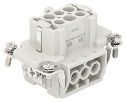 MULTICOMP PRO MP009560 Heavy Duty Connector, MP-HE INSERTS, Insert, 6+PE Contacts, 6B, Receptacle, Screw Socket