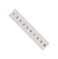 SIEMENS 8WH8120-2AB05 Terminal Block Marker, White, Labeling Plate, Siemens ALPHA FIX Series 2.5mm² 8WH Terminal Blocks