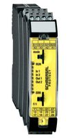 SCHMERSAL 103014754 Safety Relay, 24 VDC, DPST-NC, SPST-NO, SRB Series, DIN Rail, 4 A, Plug In, Screw