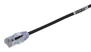 PANDUIT UTP28SP2MBL Ethernet Cable, Cat6, RJ45 Plug to RJ45 Plug, UTP (Unshielded Twisted Pair), Black, 2 m, 6.6 ft