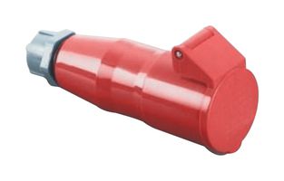 MULTICOMP PRO MP011046 Industrial Pin & Sleeve Connector, MP-CEE, Socket, 3P+N+E, Cable Mount, Red, IP44, 16A, 400V