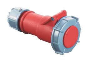 MULTICOMP PRO MP011093 Industrial Pin & Sleeve Connector, MP-CEE, Socket, 3P+E, Cable Mount, Red, IP67, 32A, 400V
