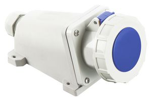 MULTICOMP PRO MP011110 Industrial Pin & Sleeve Connector, MP-CEE, Socket, 2P+E, Surface Mount, Blue, IP67, 63A, 230V