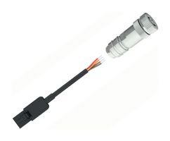 STEGO 244446 Sensor Cable, M12 Plug, Wire to Board Receptacle, 4 Positions, 5 m, 16.4 ft