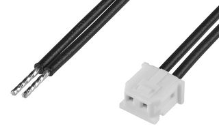 MOLEX 219679-1020 Cable Assembly, Micro-Latch Receptacle to Free End, 2 Ways, 2 mm, 1 Row, 50 mm, 2 "