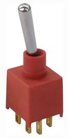 MULTICOMP PRO MP-T3-4B-A-T3-S-05 Toggle Switch, Subminiature, IP67, On-On, DPDT, Non Illuminated, Panel Mount, 3 A