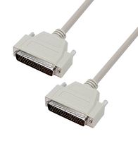L-COM CSMN50MM-15 Computer Cable, D Subminiature Plug, 50 Way, D Subminiature Plug, 50 Way, 15 ft, 4.6 m