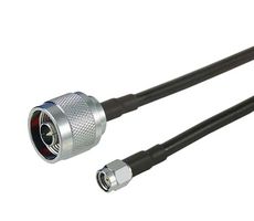 L-COM CA-RSPNME010 RF / Coaxial Cable Assembly, 10 ft, 3.05 m, CA-200, N-Type Plug, SMA RP Plug, 50 ohm