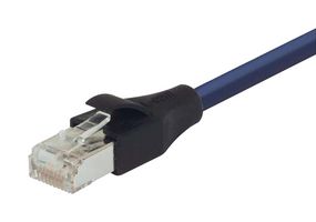 L-COM TRD695SCR-BL-40 Ethernet Cable, Cat6, RJ45 Plug to RJ45 Plug, Blue, 12.2 m, 40 ft