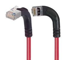 L-COM TRD695SRA13RD-3 Ethernet Cable, Cat6, 90° RJ45 Plug to 90° RJ45 Plug, FTP (Foiled Twisted Pair), Red, 914.4 mm